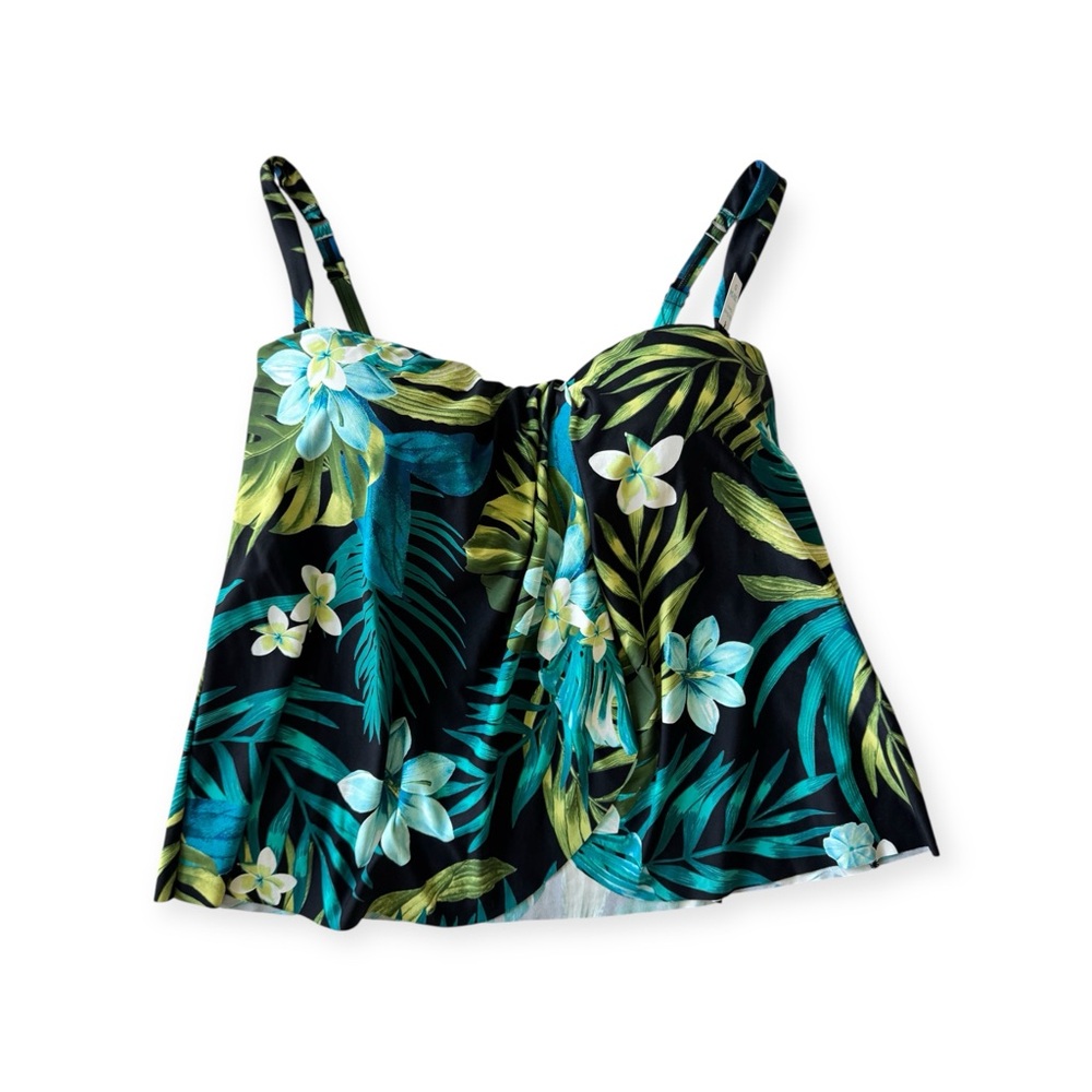 Coco Reef Women's Contours Clarity Bandeau Tankini Top Size 10 / 34D NWT